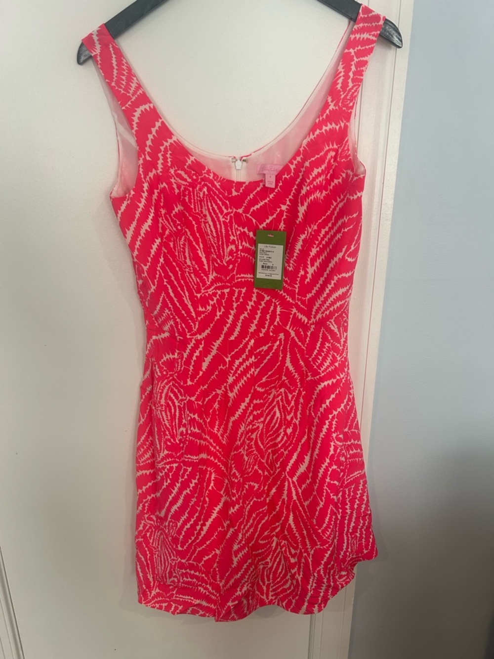 NWT Lilly Pulitzer Posey Dress Pink & White Sleeveless Sheath Dress